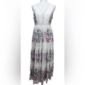 Sundance Maxi Dress Womens Size Small Sleeveless Embroidered
